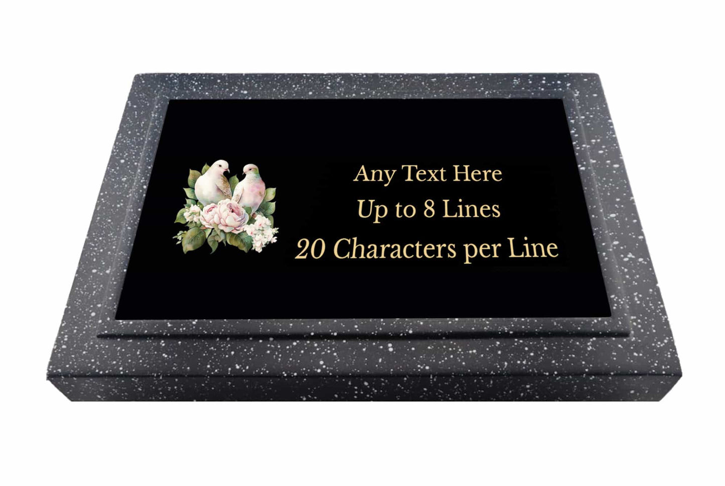 Personalised Doves Design Memorial Plaque Grave Marker