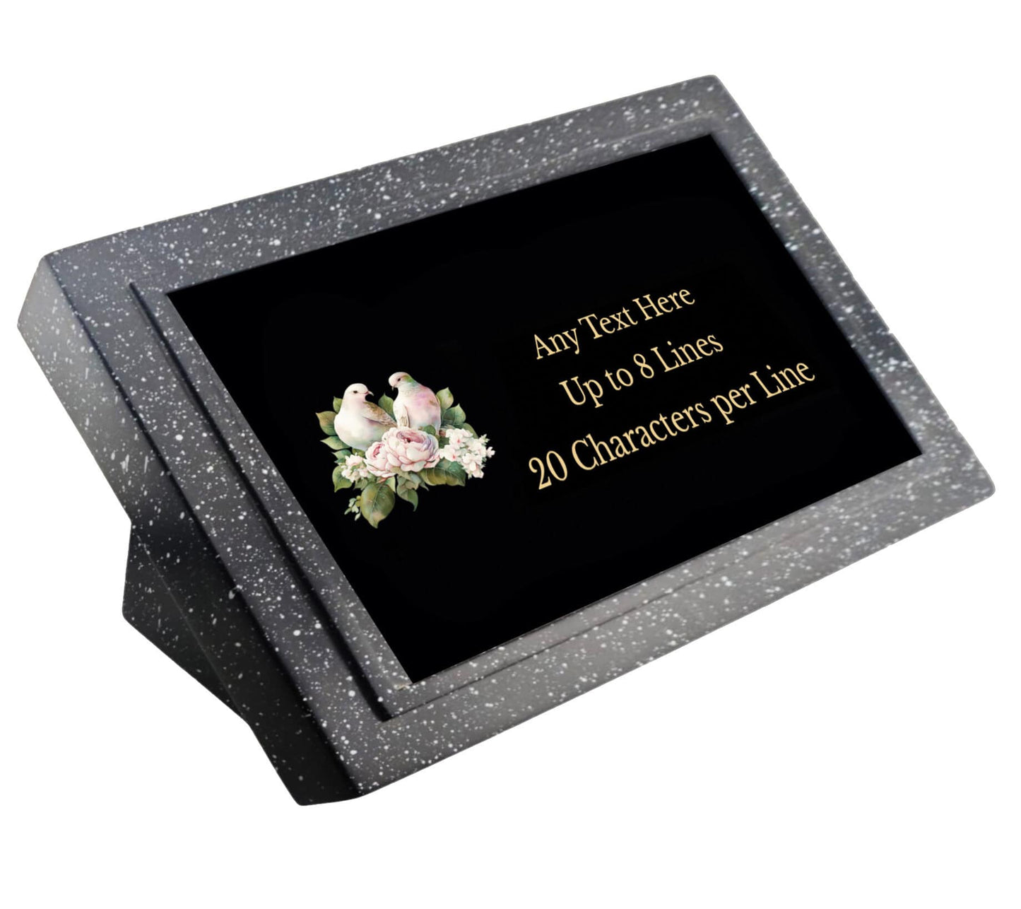 Personalised Doves Design Memorial Plaque Grave Marker