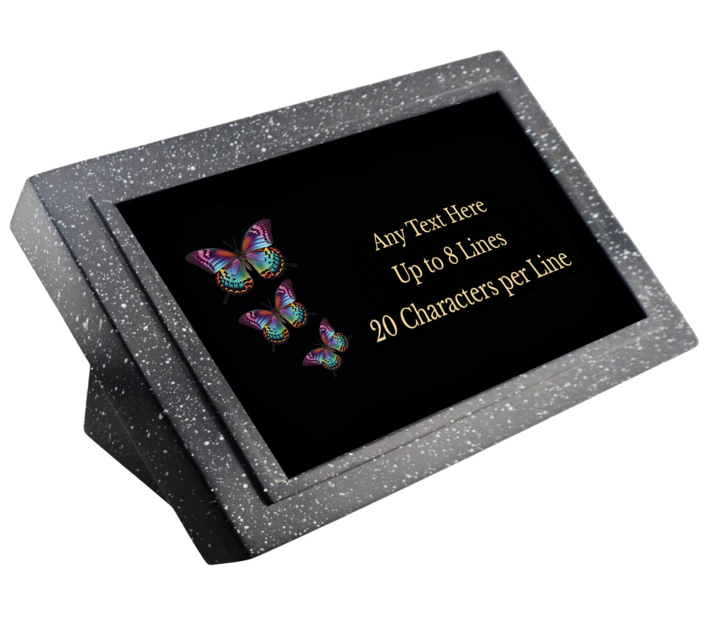 Personalised Butterfly Design Memorial Plaque Grave Marker