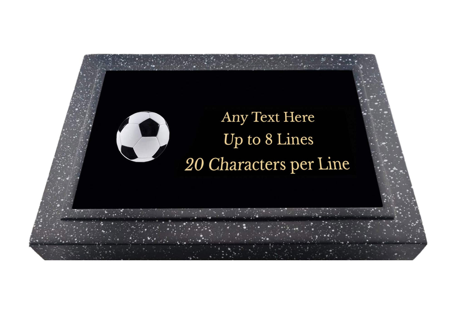 Personalised Football Design Memorial Plaque Grave Marker