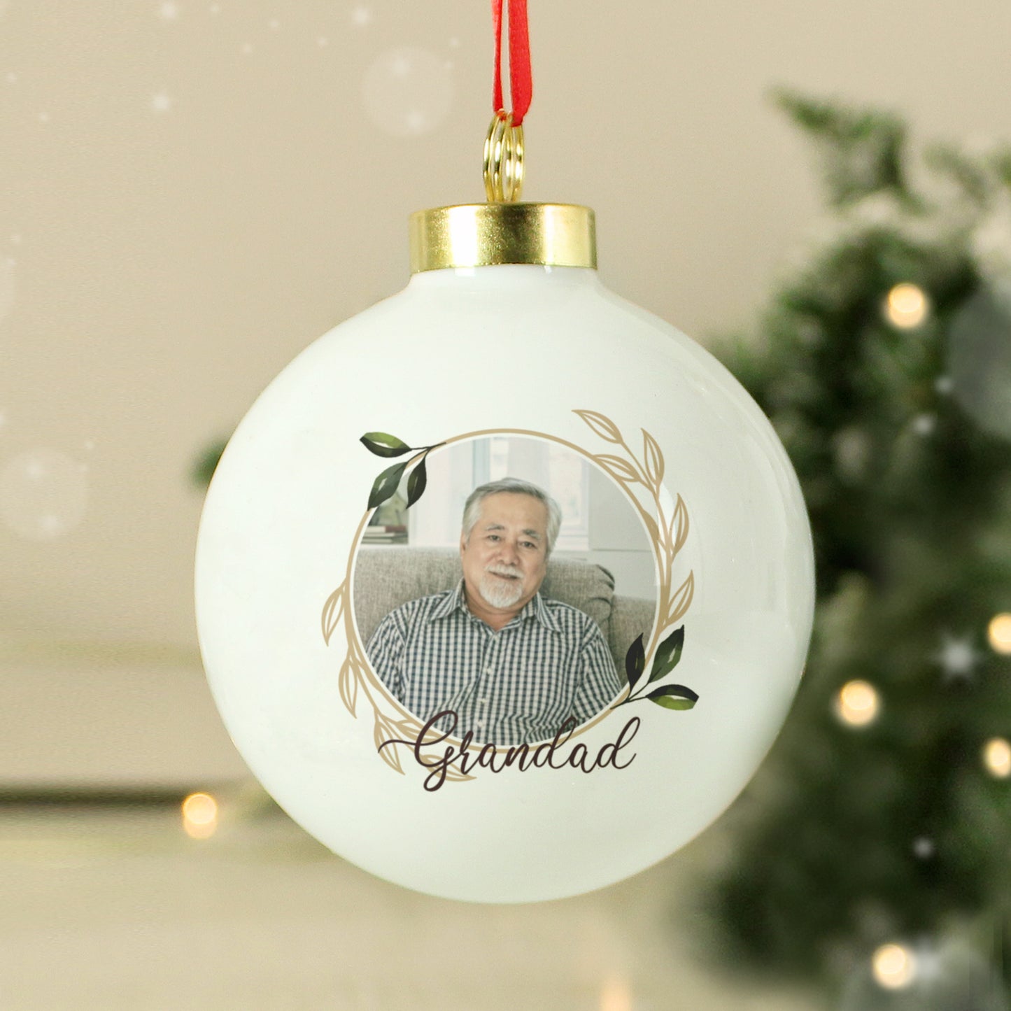 Personalised Photo Memorial Bauble