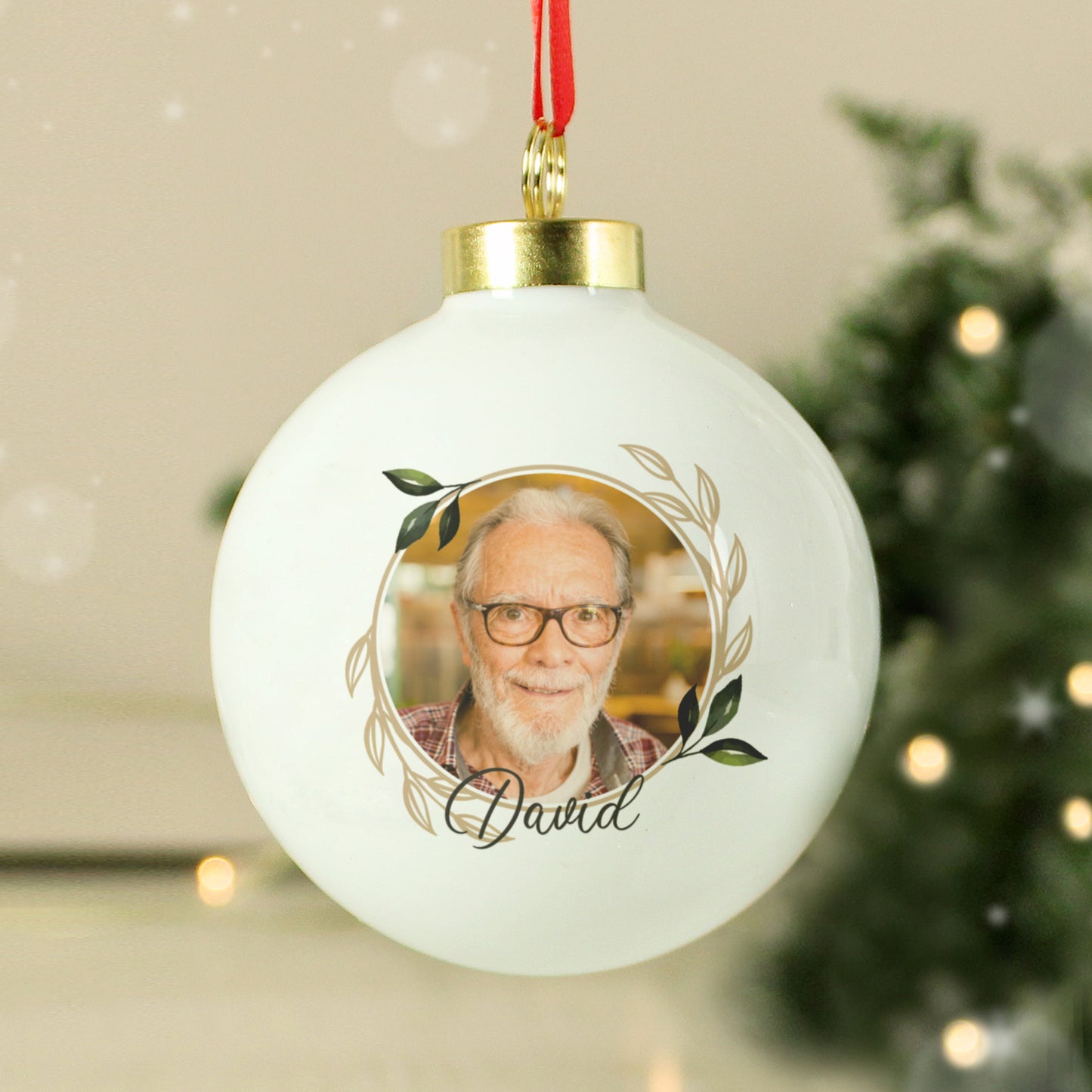 Personalised Photo Memorial Bauble