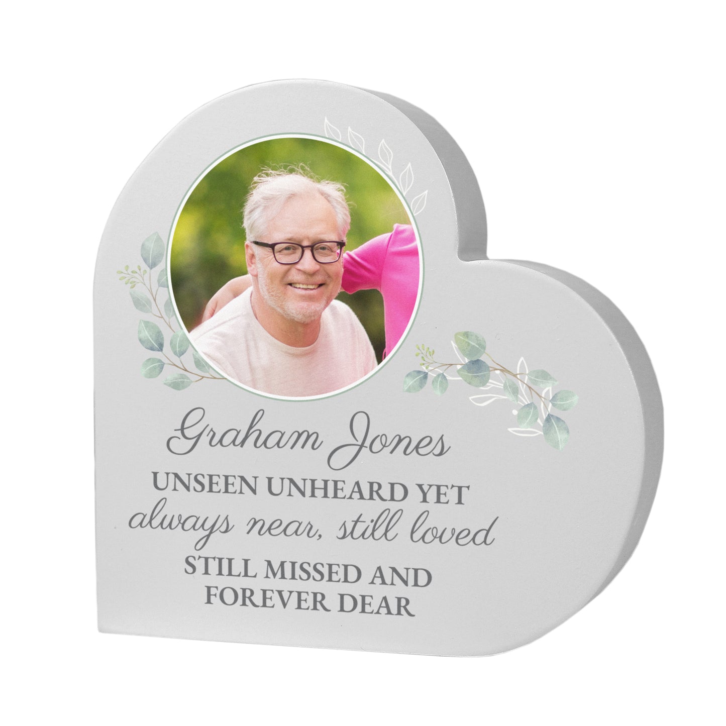 Personalised Wedding Memory Table Heart Ornament