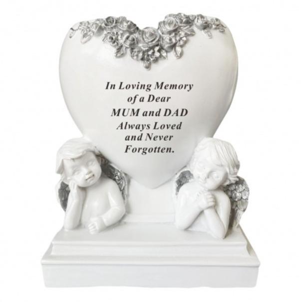 Options Cherub Planter with silver detail memorial - Variation