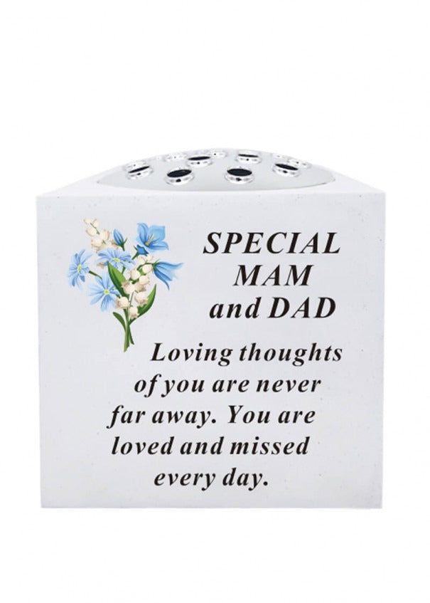 Option selection - Floral flower vase Bowl With Chrome Lid Decor Memorial