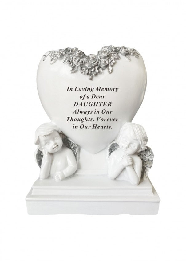 Options Cherub Planter with silver detail memorial