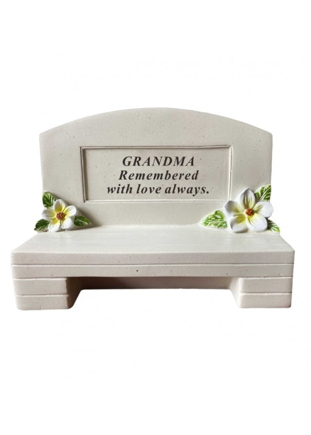 Options - Outdoor memorial bench graveside