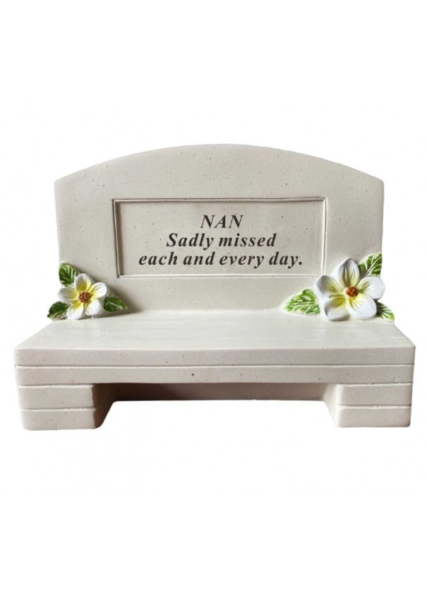 Options - Outdoor memorial bench graveside