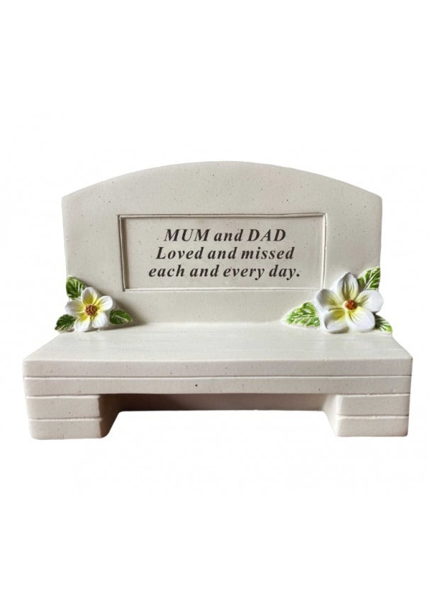 Options - Outdoor memorial bench graveside