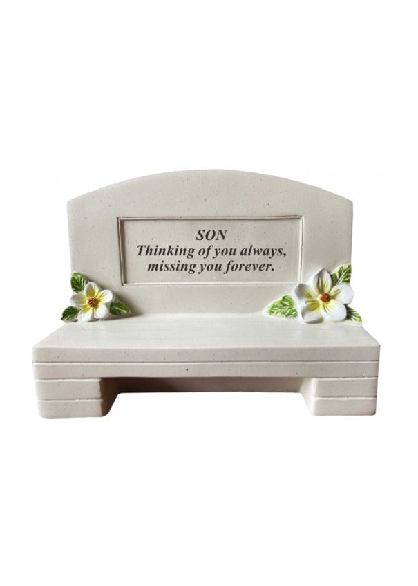 Options - Outdoor memorial bench graveside