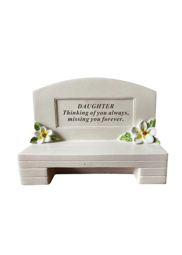 Options - Outdoor memorial bench graveside