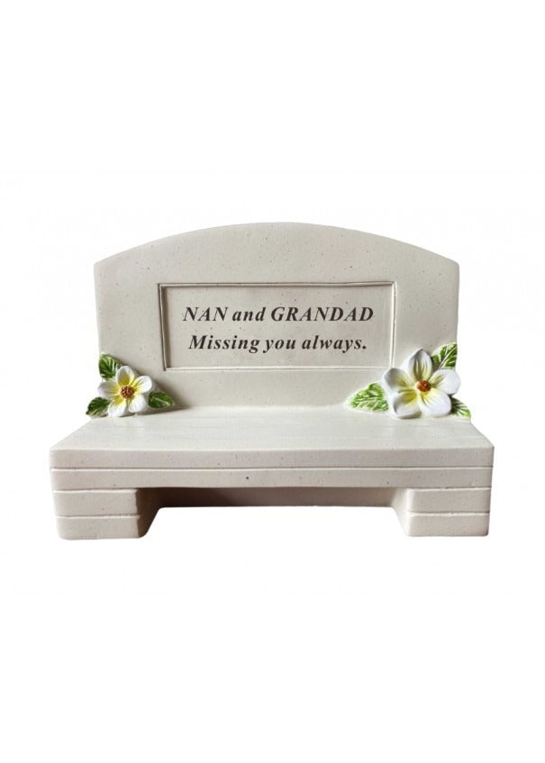 Options - Outdoor memorial bench graveside