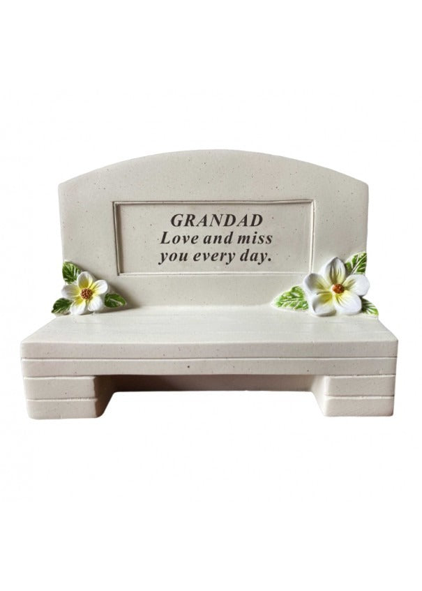 Options - Outdoor memorial bench graveside