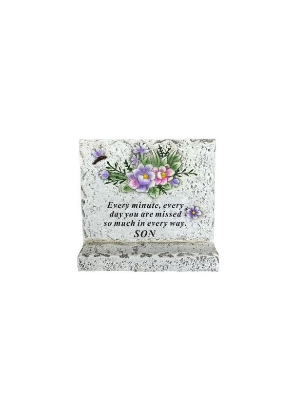 Options - Plaque With Lilac Floral Design