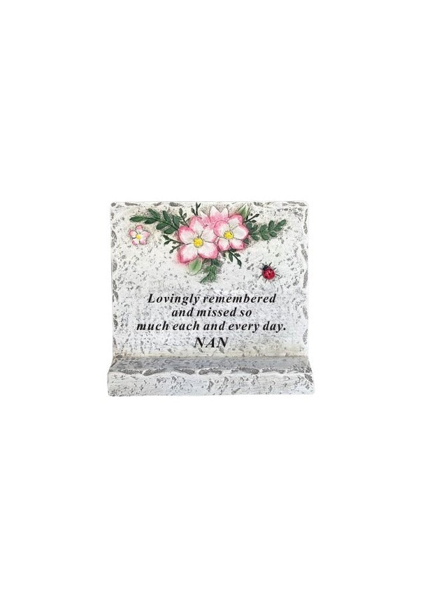 Options - Plaque With Lilac Floral Design