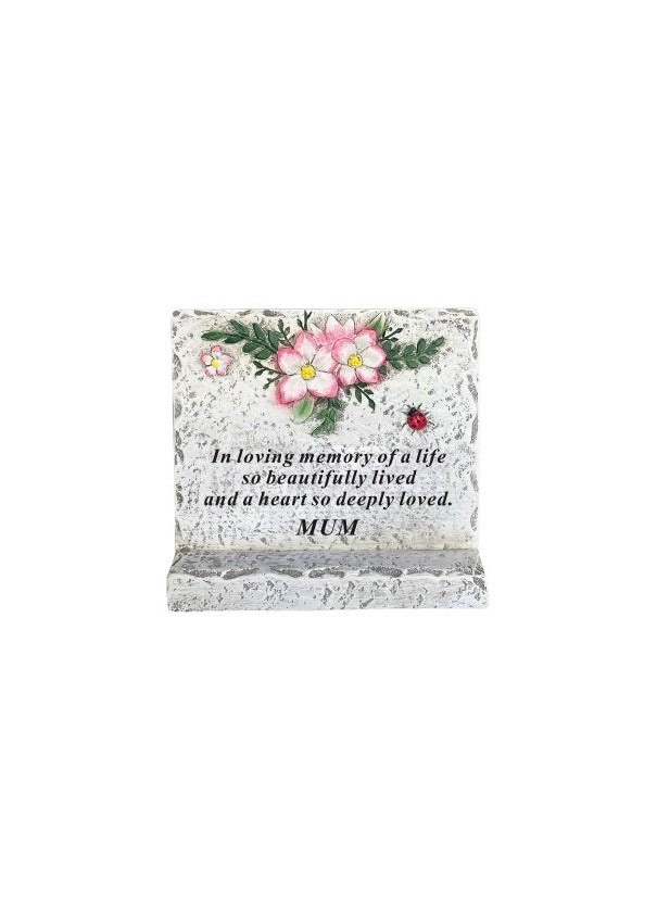 Options - Plaque With Lilac Floral Design