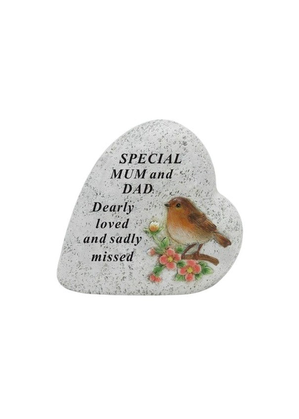 Options - Robin memorial heart stone outdoor