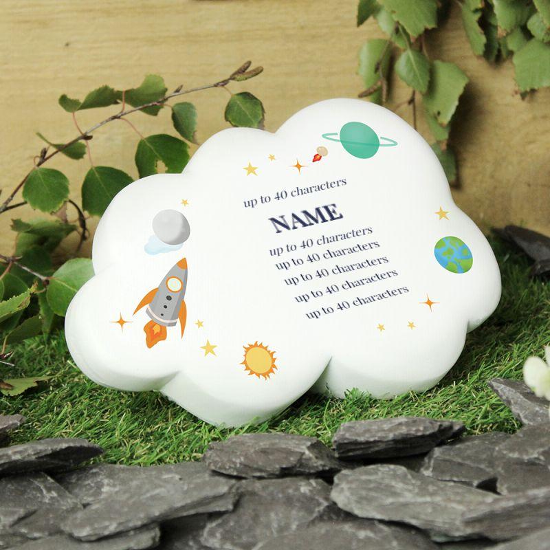 Personalised Space Resin Memorial Cloud Decor